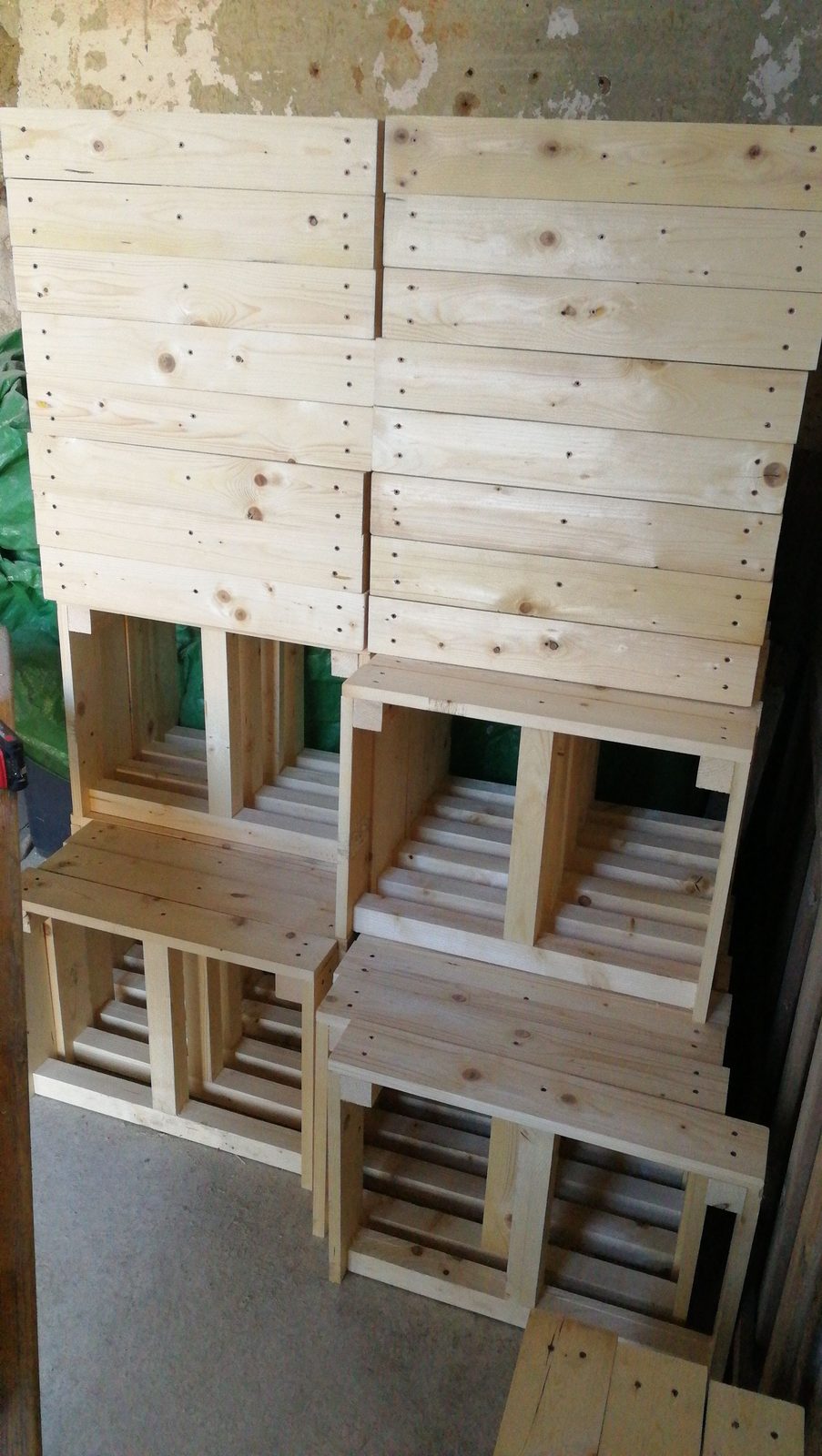 Cantiere Cerchio — assemblaggio della struttura circolare