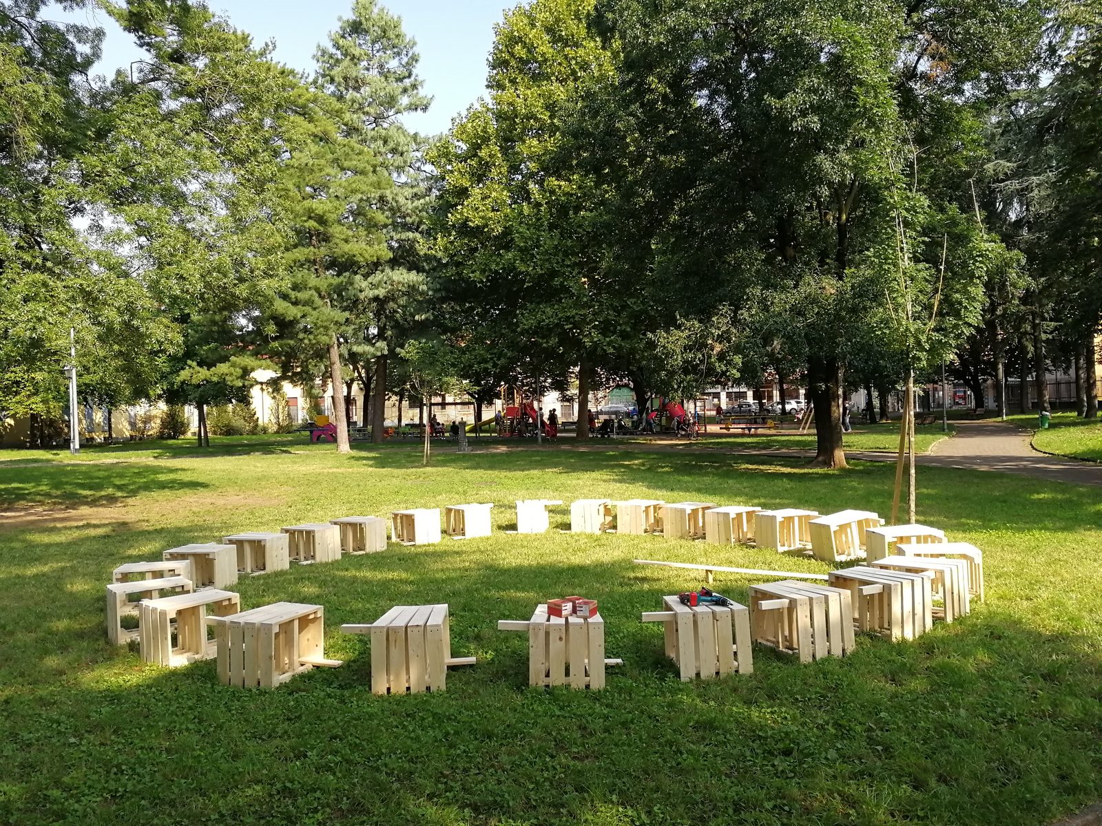 Cantiere Cerchio — fase di completamento