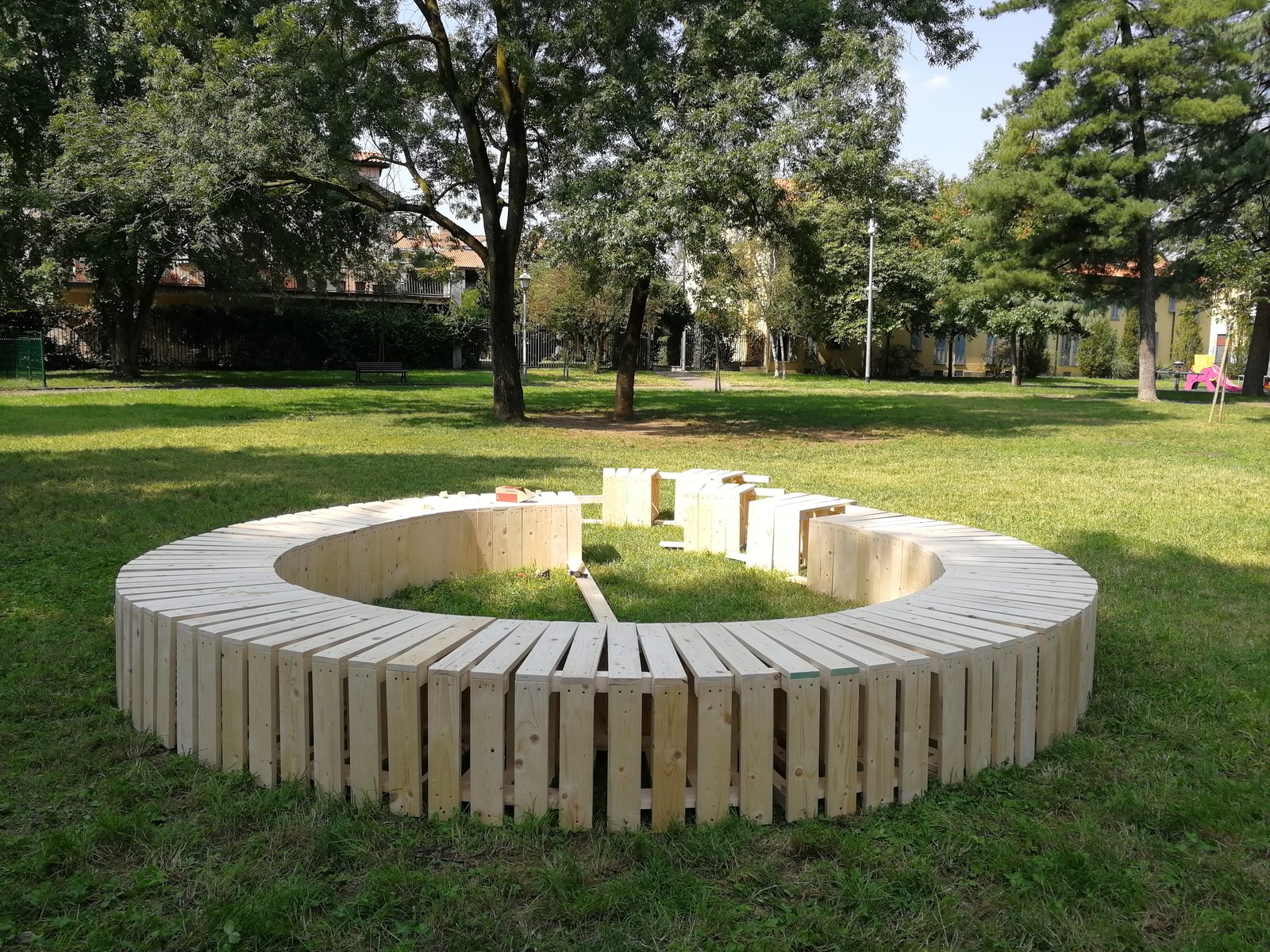 Cantiere Cerchio — vista d'insieme prima dell'apertura del festival