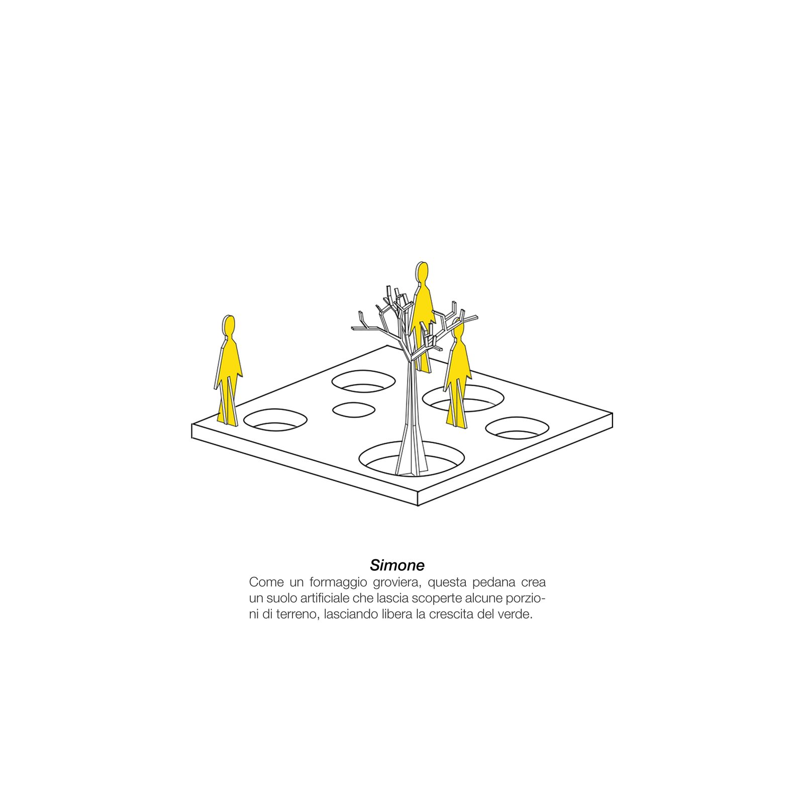 Disegno 06 — dispositivo urbano con elementi modulari