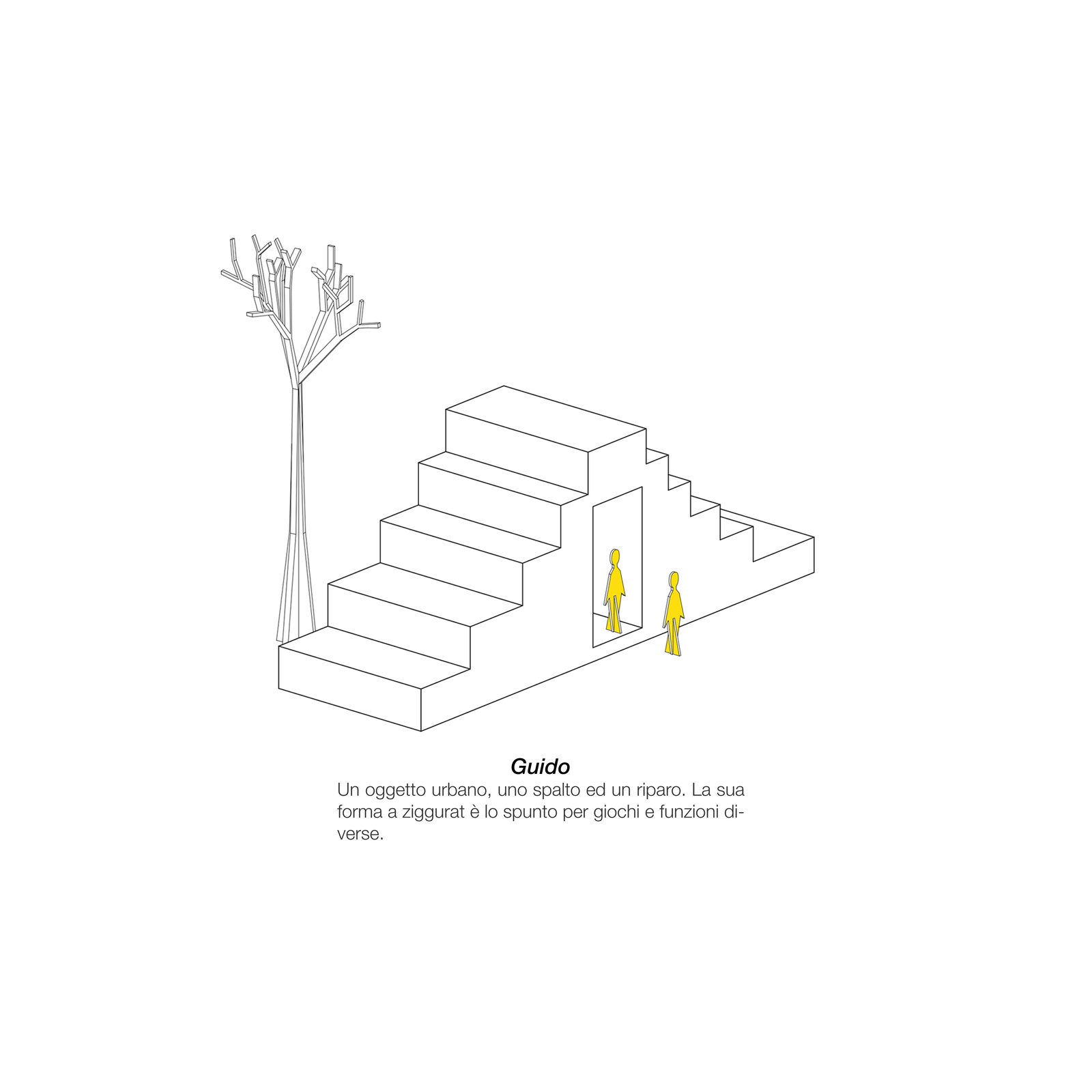 Disegno 10 — dispositivo ibrido seduta-casetta