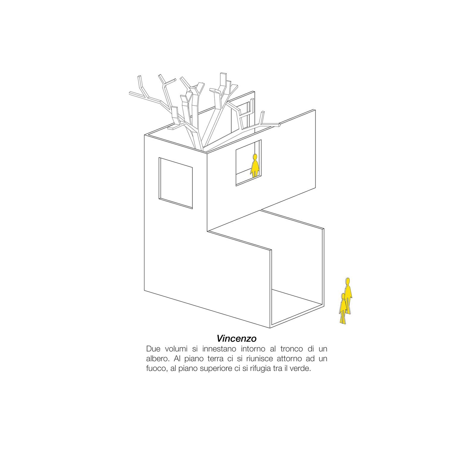 Disegno 12 — progetto di sistemazione del cortile