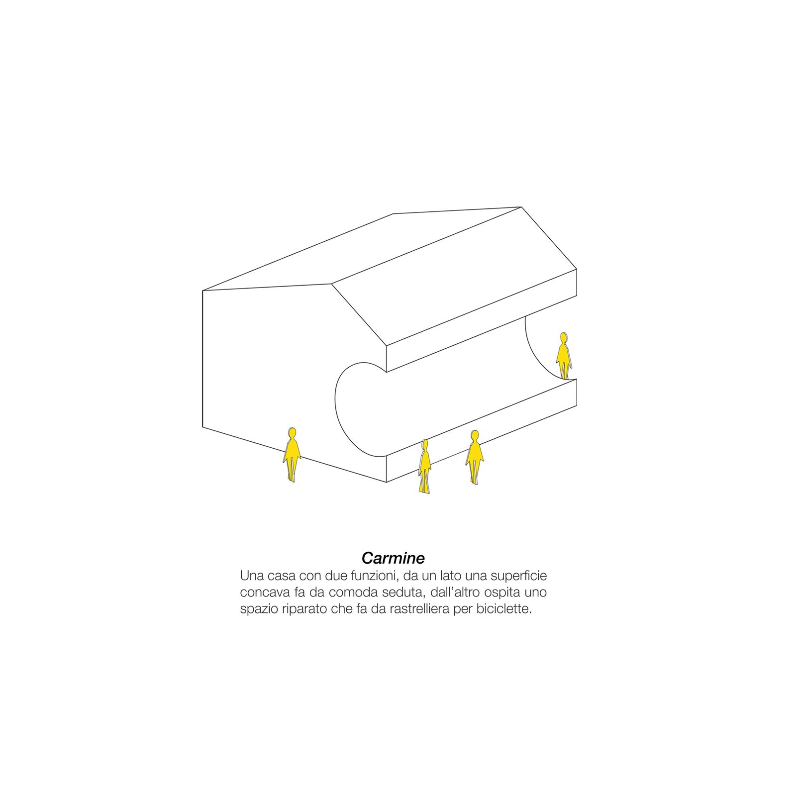 Disegno 13 — dispositivo con funzione rifugio-seduta