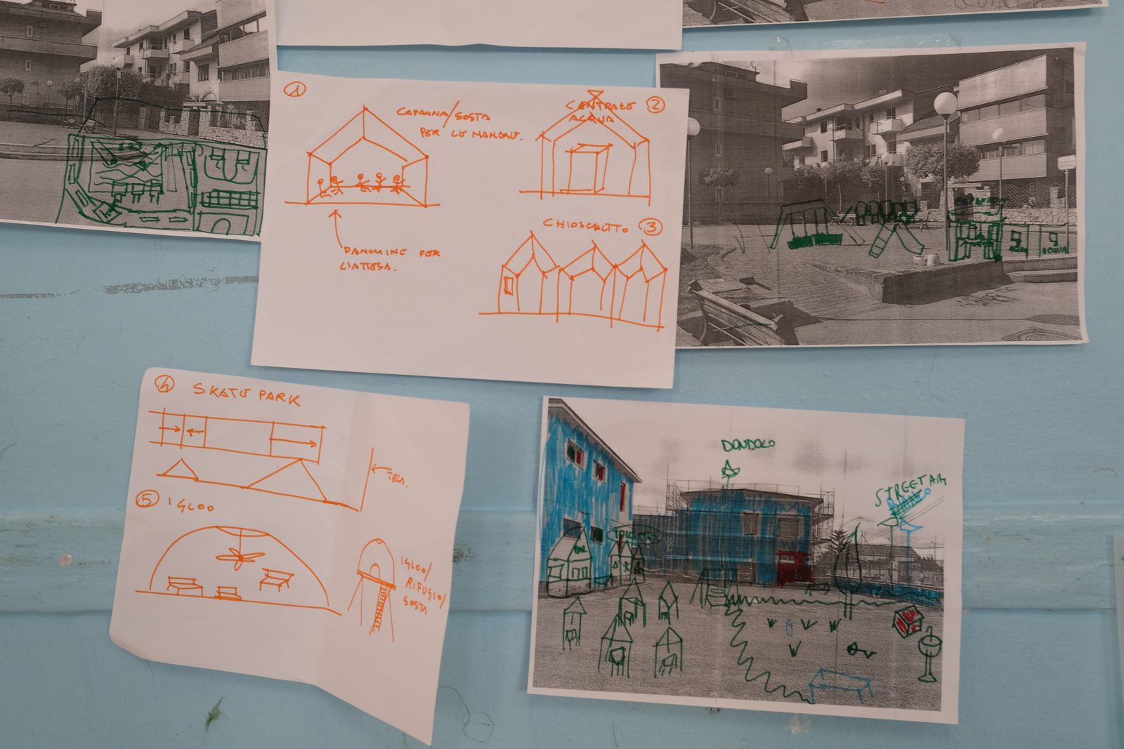 Colla Lab II Fase 1 — disegni dal vero durante il sopralluogo