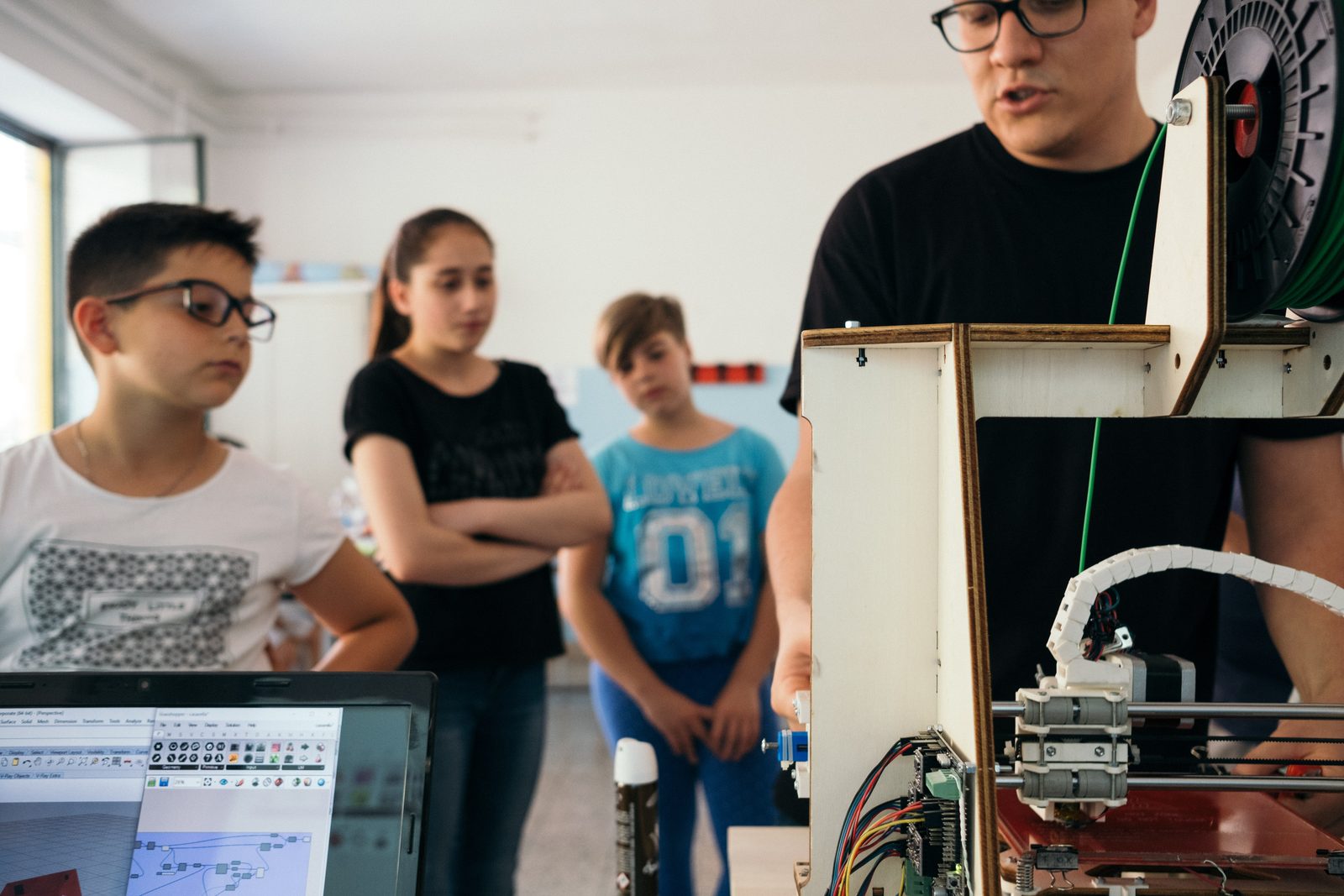 Colla Lab II Fase 3 — la stampante 3D al lavoro