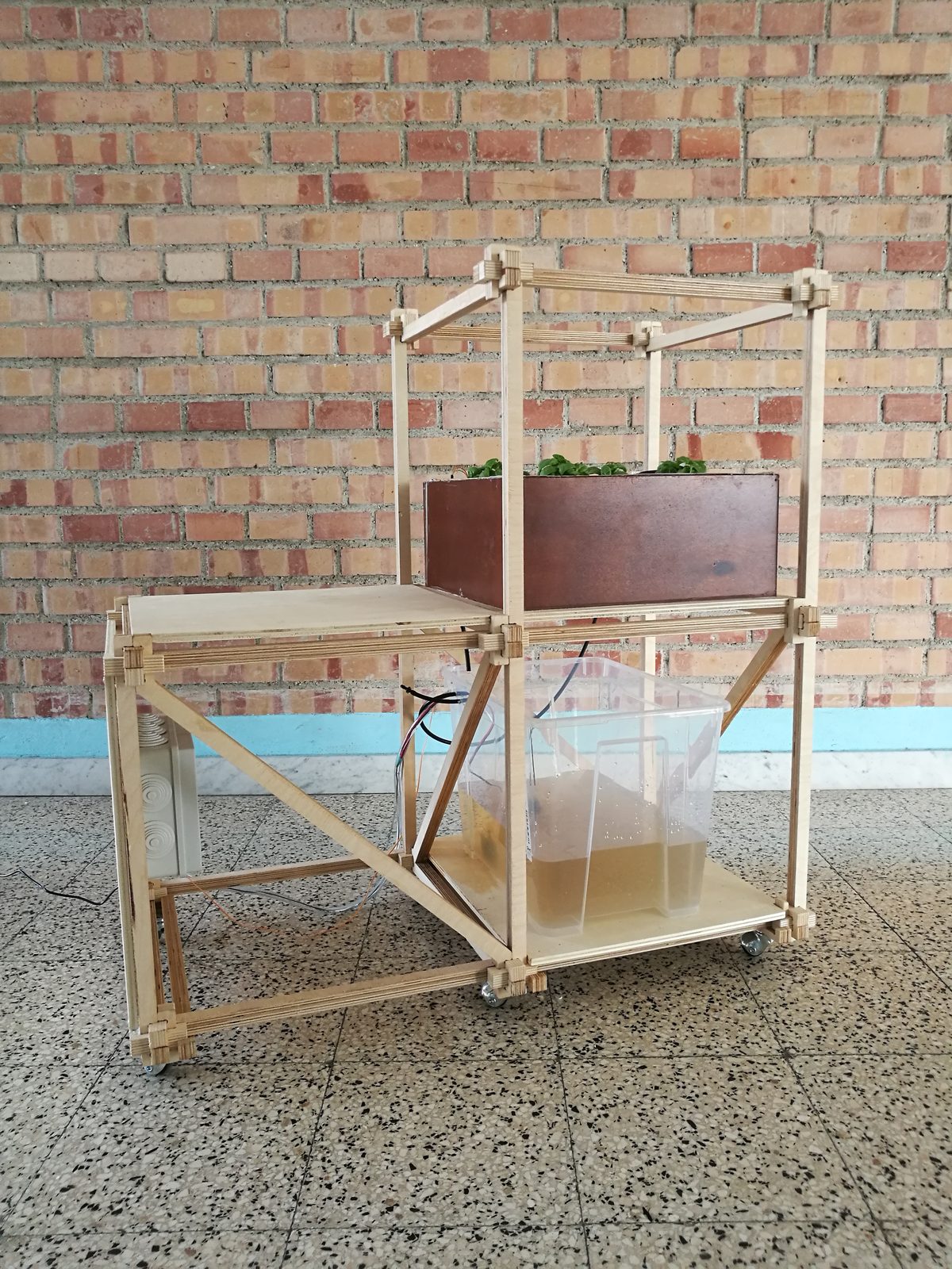 Colla Lab III risultato — ritratto di partecipante con la serra sullo sfondo