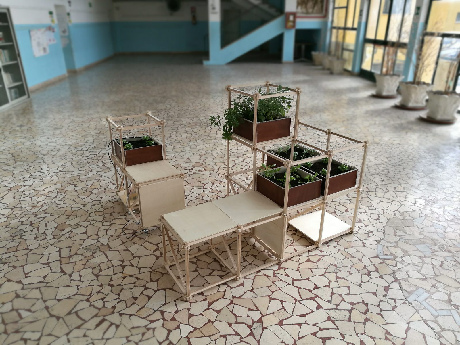 Colla Lab III risultato — dettaglio struttura e copertura in trasparente