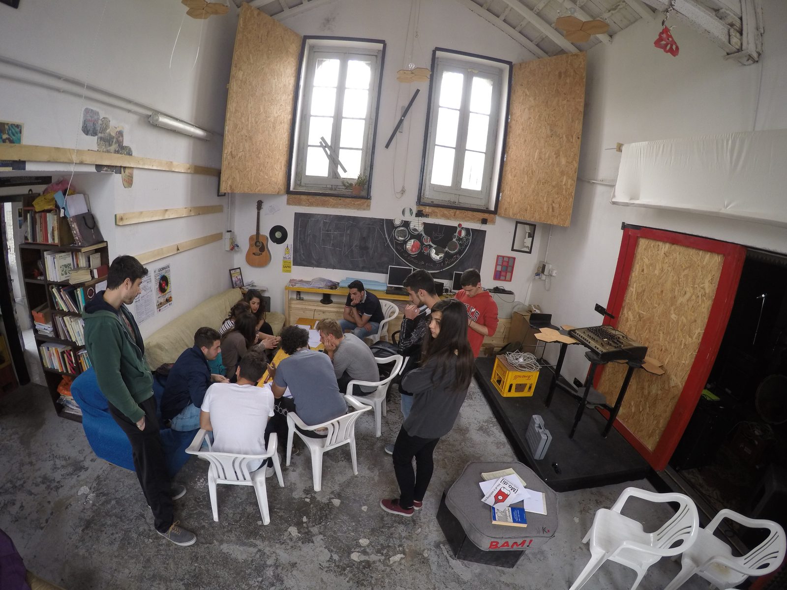 Cantiere Mo.dì — fase di costruzione installazione