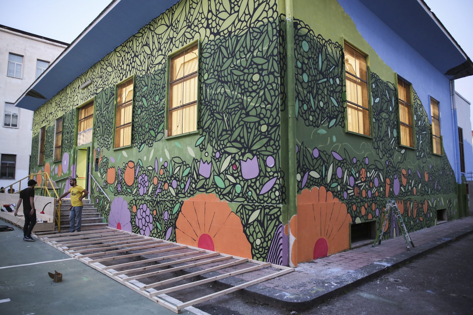 Cantiere SGAT — preparazione delle superfici