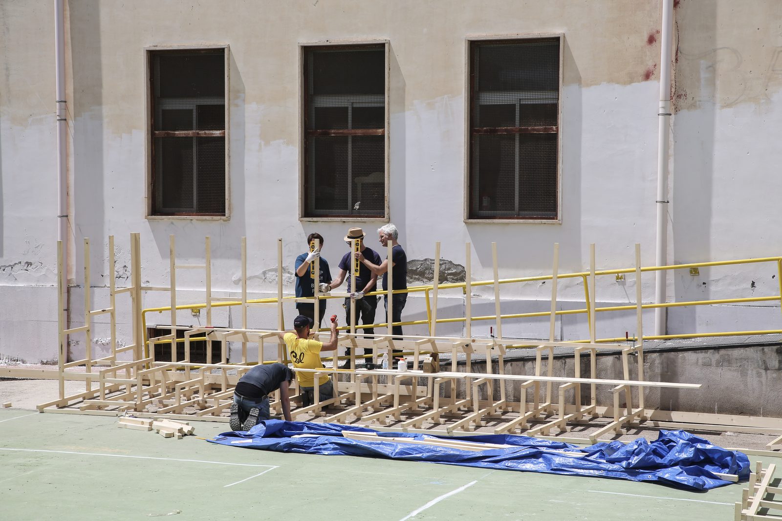 Cantiere SGAT — momento di pausa e confronto