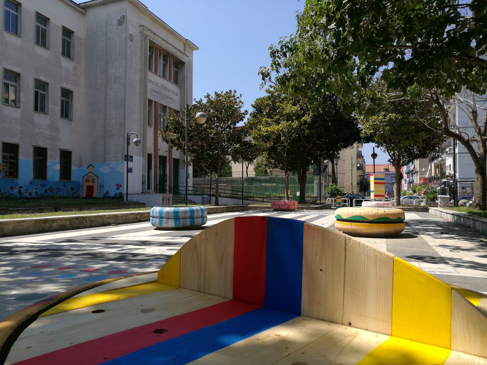 Colla Lab I — bambini co-progettano gli arredi della piazza, San Giovanni a Teduccio 2016